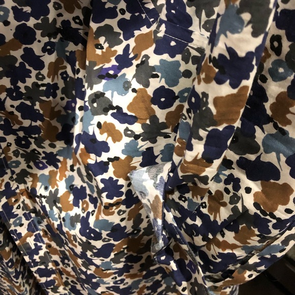 Burberry Long Sleeve Camo Button Up Dress Shirt